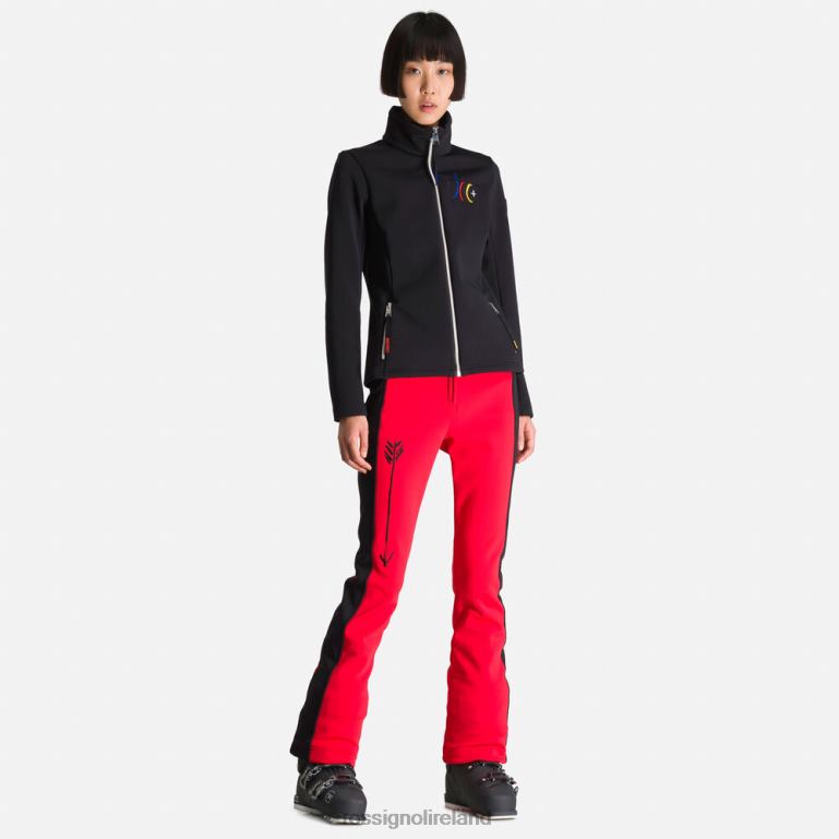 Rossignol Tops Women Jcc Brady Printed Soft Jacket Black 62R6R996