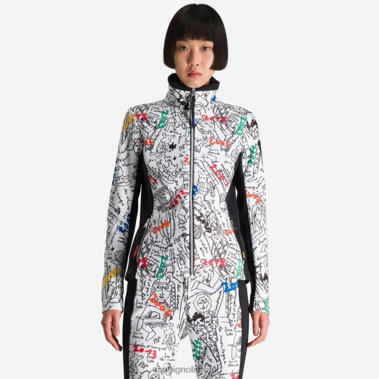 Rossignol Tops Women Jcc Brady Printed Soft Jacket Galaxy 62R6R1022