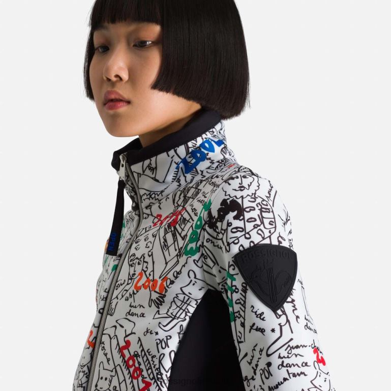 Rossignol Tops Women Jcc Brady Printed Soft Jacket Galaxy 62R6R1022