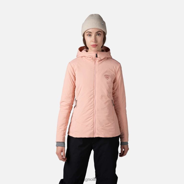 Rossignol Tops Women Opside Hooded Jacket Pastelpink 62R6R828