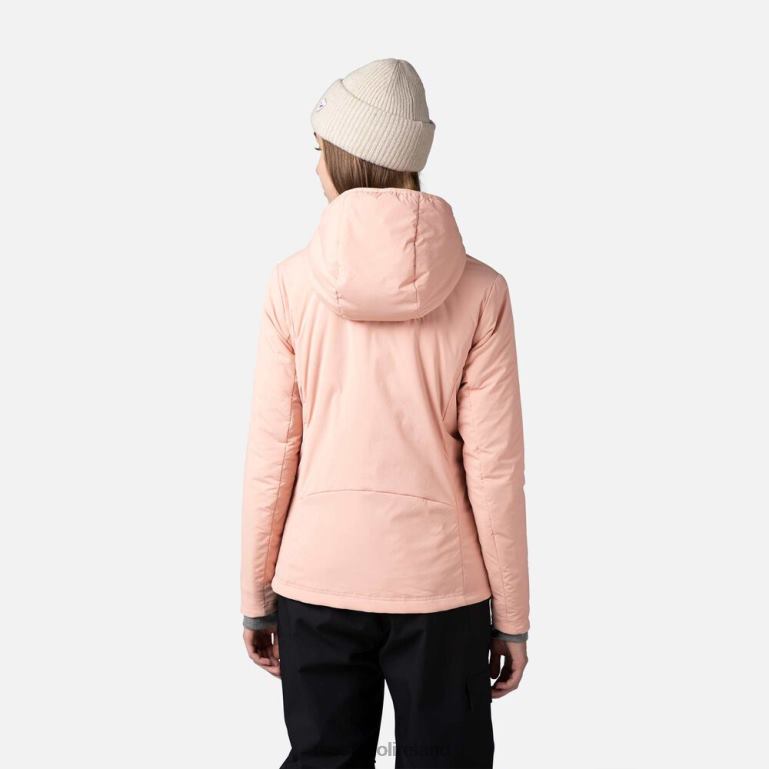 Rossignol Tops Women Opside Hooded Jacket Pastelpink 62R6R828