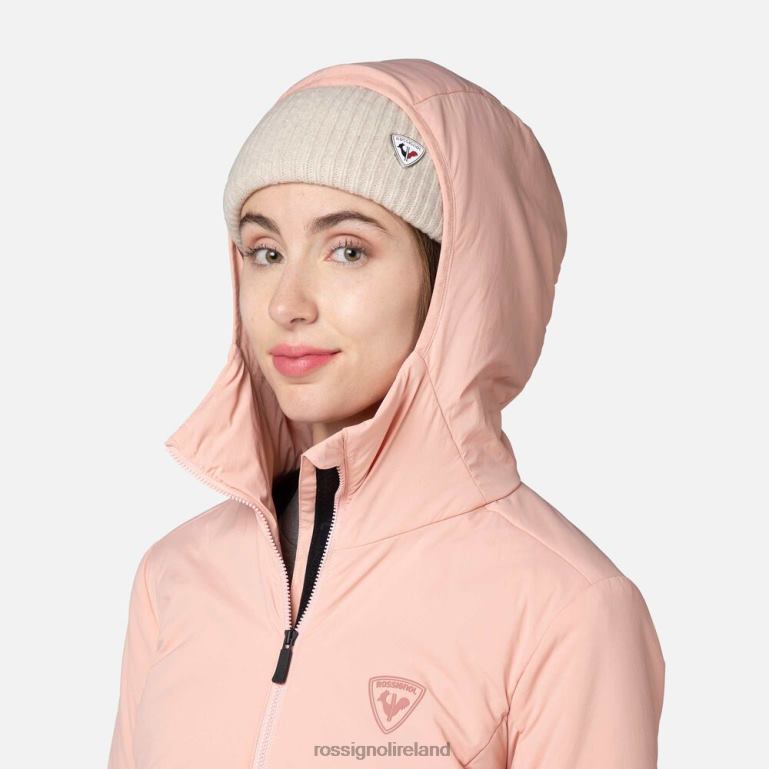 Rossignol Tops Women Opside Hooded Jacket Pastelpink 62R6R828