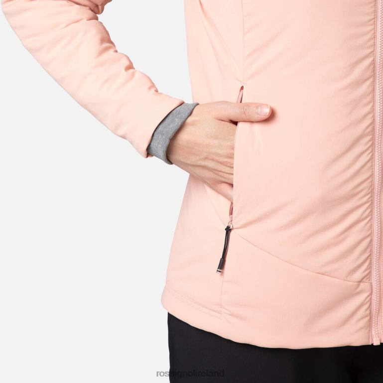 Rossignol Tops Women Opside Hooded Jacket Pastelpink 62R6R828