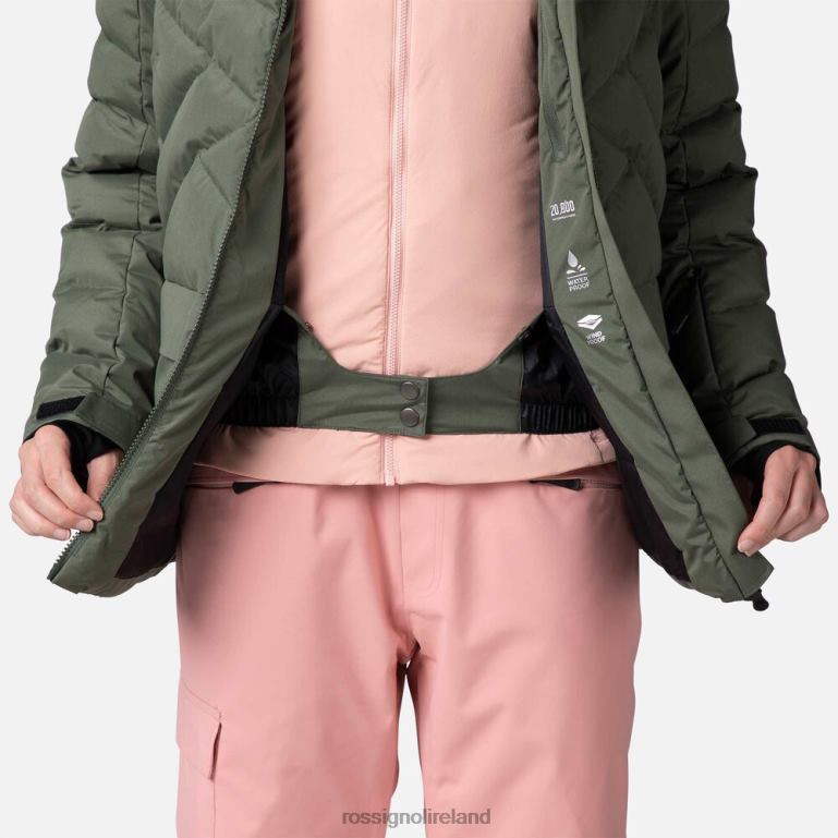 Rossignol Tops Women Puffy Ski Parka Ebonygreen 62R6R1037