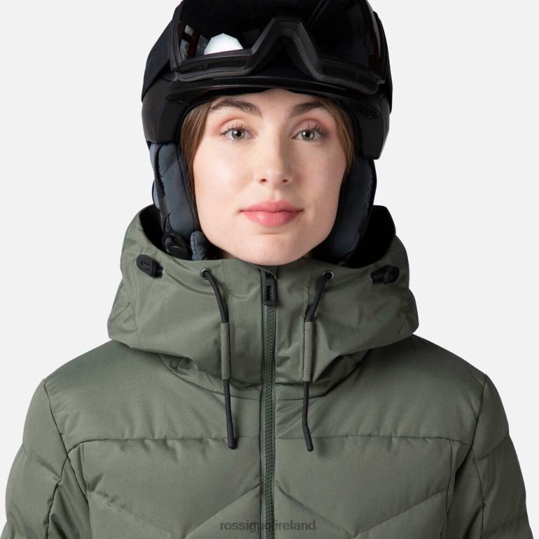 Rossignol Tops Women Puffy Ski Parka Ebonygreen 62R6R1037