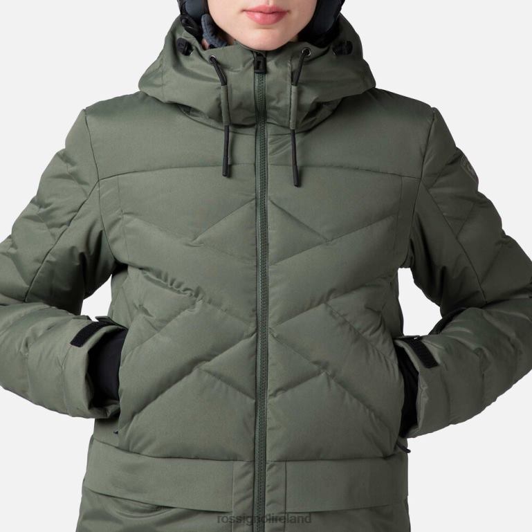 Rossignol Tops Women Puffy Ski Parka Ebonygreen 62R6R1037