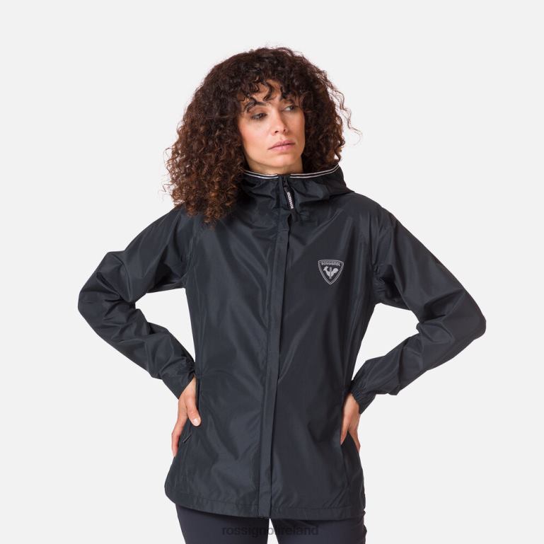 Rossignol Tops Women Active Rain Jacket Black 62R6R825