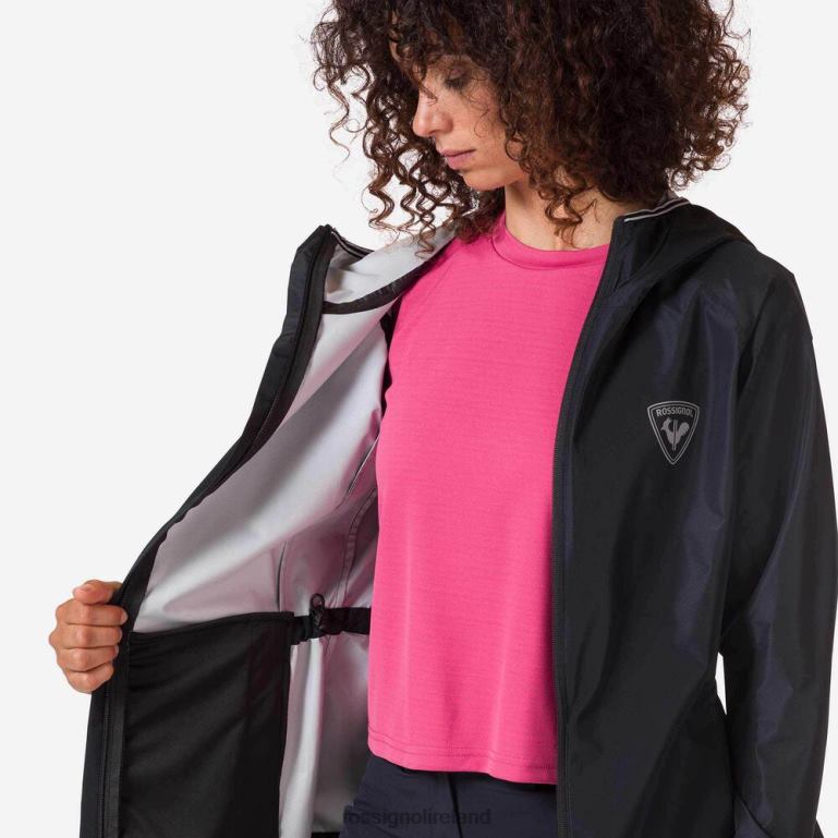Rossignol Tops Women Active Rain Jacket Black 62R6R825