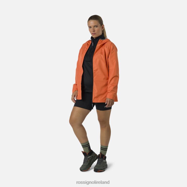 Rossignol Tops Women Active Rain Jacket Flameorange 62R6R964