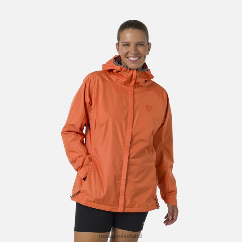 Rossignol Tops Women Active Rain Jacket Flameorange 62R6R964