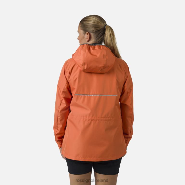 Rossignol Tops Women Active Rain Jacket Flameorange 62R6R964