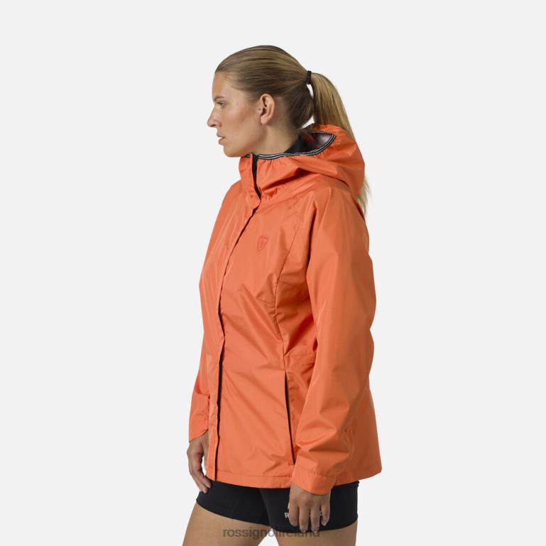 Rossignol Tops Women Active Rain Jacket Flameorange 62R6R964