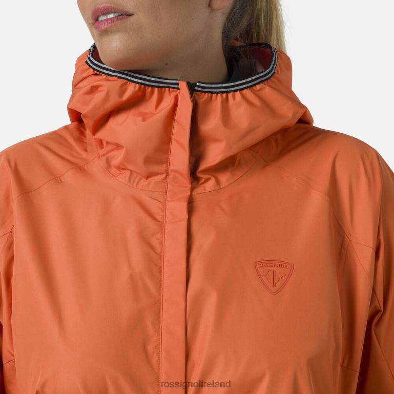Rossignol Tops Women Active Rain Jacket Flameorange 62R6R964