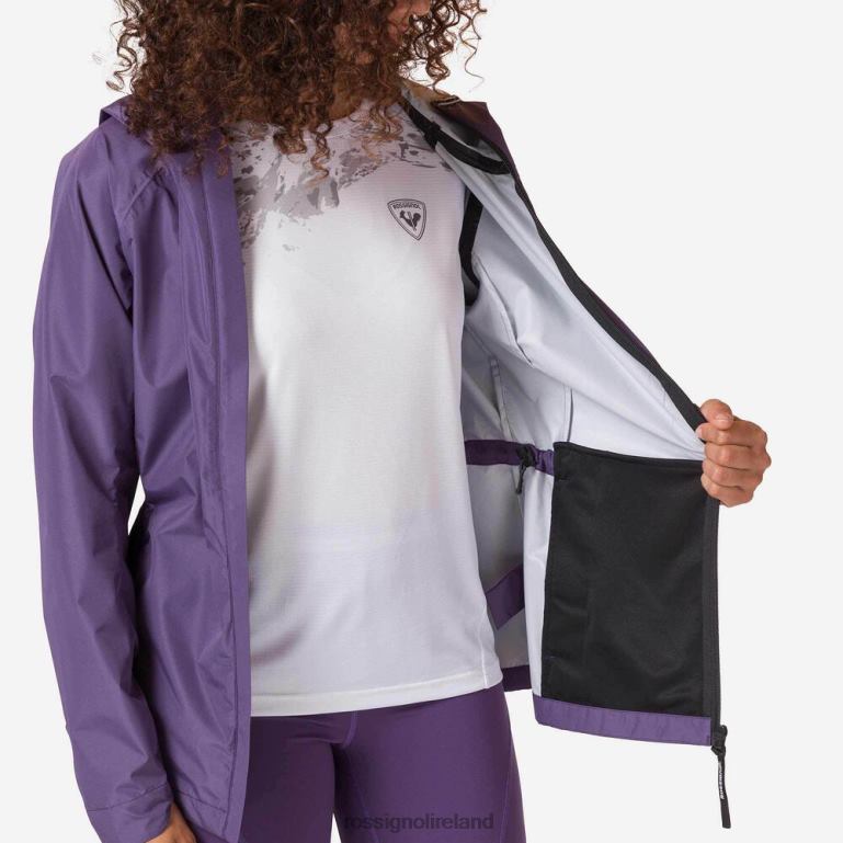 Rossignol Tops Women Active Rain Jacket Softgrape 62R6R704
