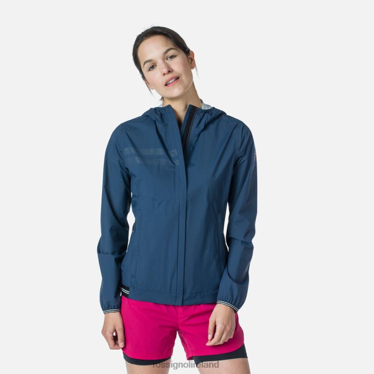 Rossignol Tops Women Lightweight Rain Jacket Darknavy 62R6R995