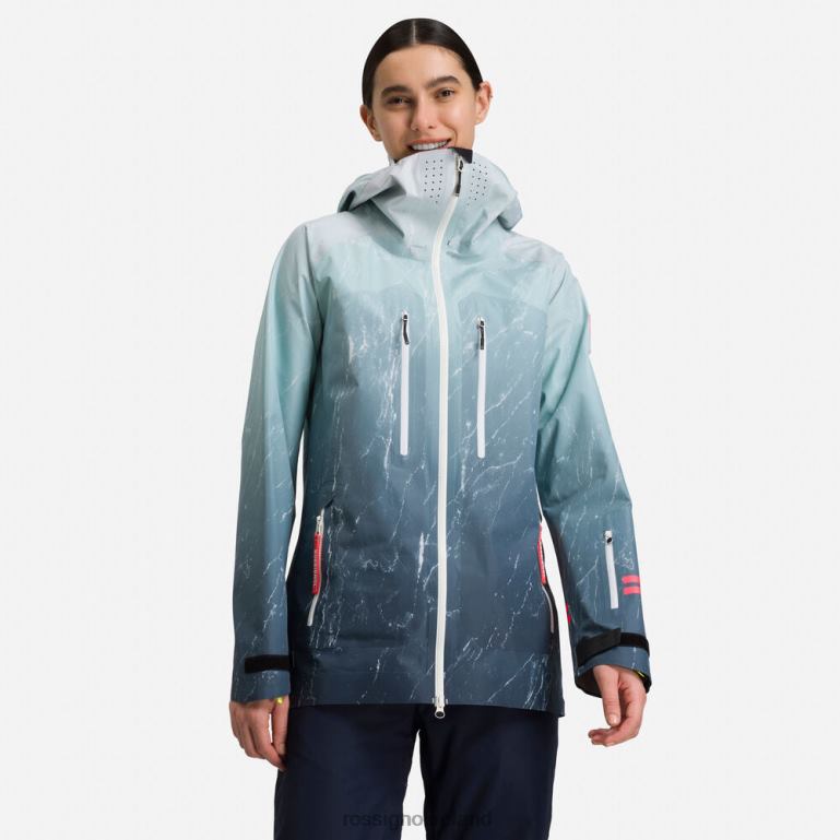Rossignol Tops Women Atelier S Ride Free Ski Jacket Aquamarble 62R6R1040