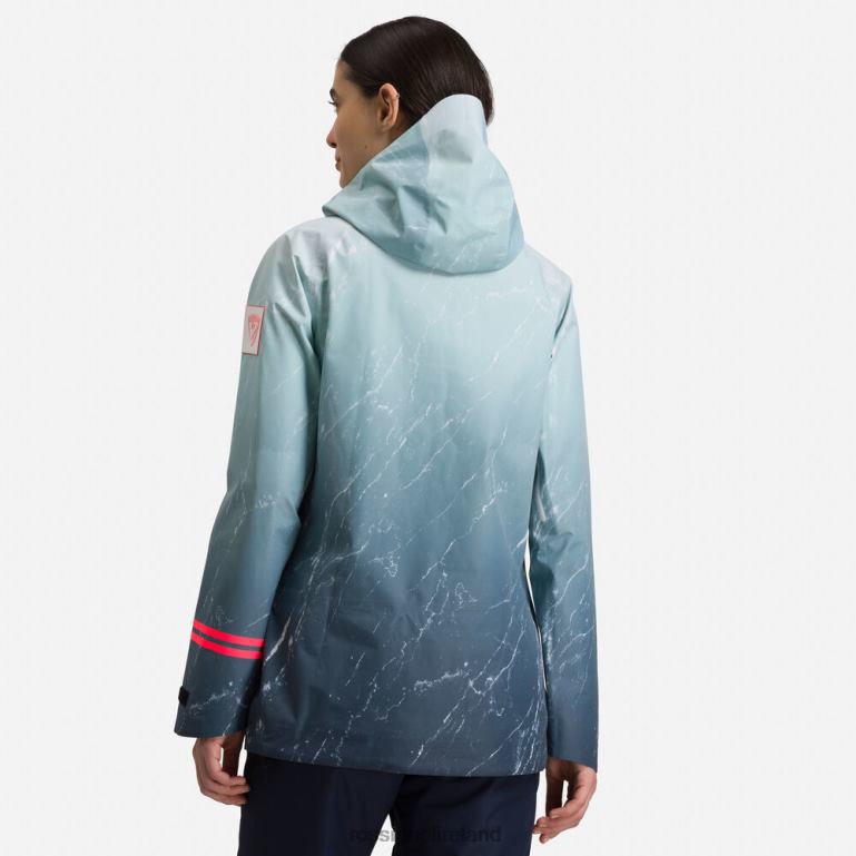 Rossignol Tops Women Atelier S Ride Free Ski Jacket Aquamarble 62R6R1040