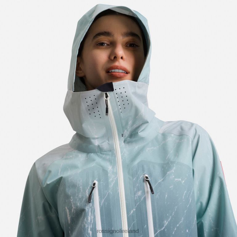 Rossignol Tops Women Atelier S Ride Free Ski Jacket Aquamarble 62R6R1040