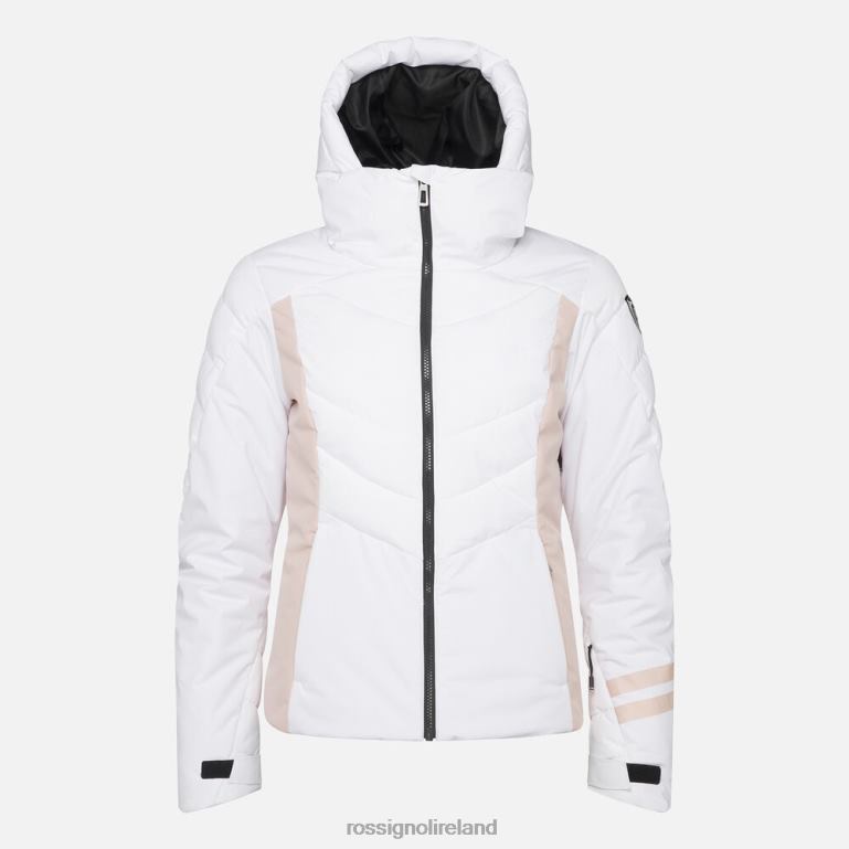 Rossignol Tops Women Courbe Optic Ski Jacket White 62R6R1130