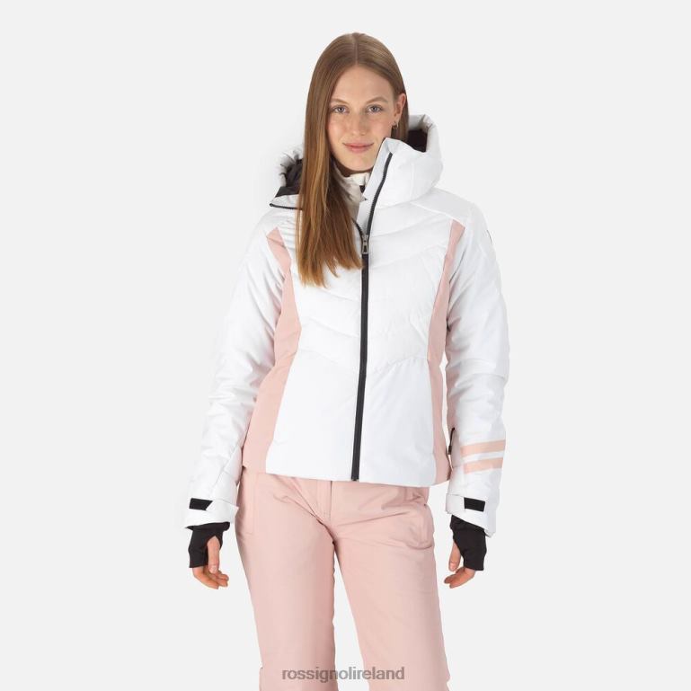 Rossignol Tops Women Courbe Optic Ski Jacket White 62R6R1130