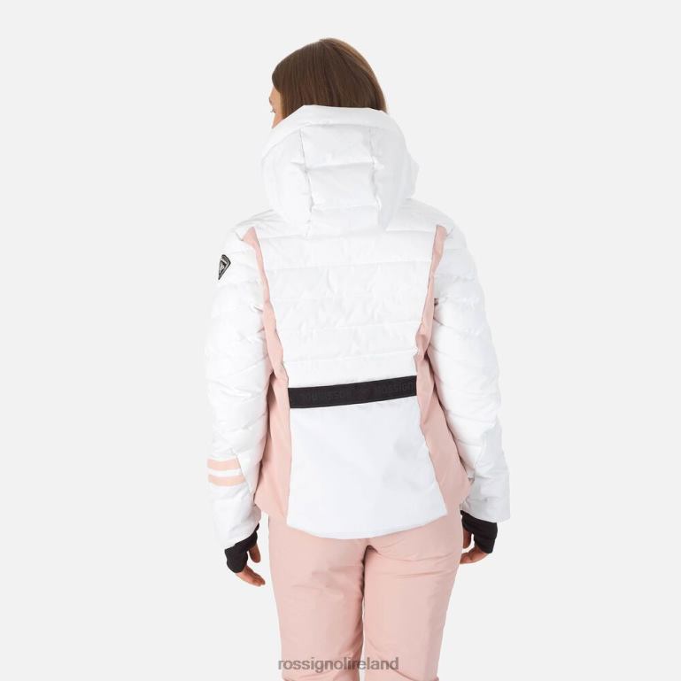 Rossignol Tops Women Courbe Optic Ski Jacket White 62R6R1130