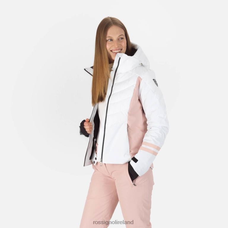 Rossignol Tops Women Courbe Optic Ski Jacket White 62R6R1130