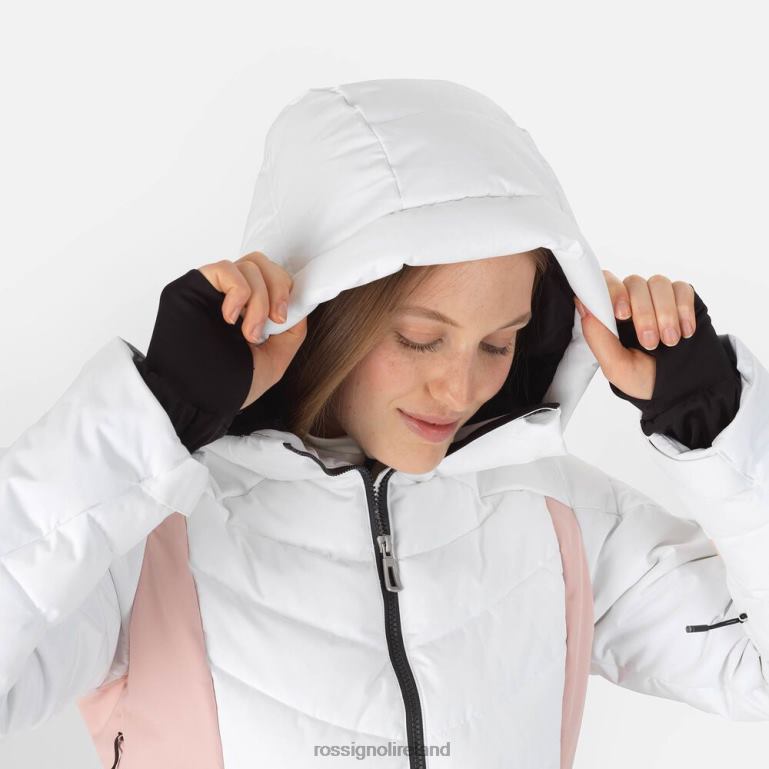 Rossignol Tops Women Courbe Optic Ski Jacket White 62R6R1130