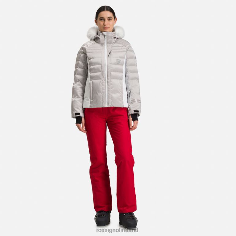 Rossignol Tops Women Rapide Metallic Ski Jacket Silver 62R6R1061