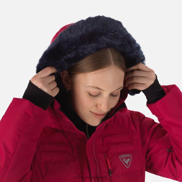 Rossignol Tops Women Rapide Pearly Ski Jacket Cherry 62R6R1011