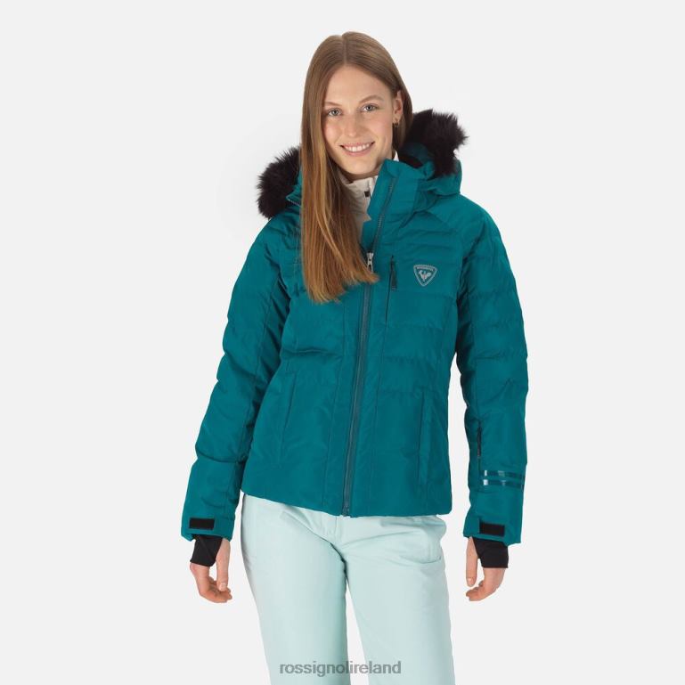 Rossignol Tops Women Rapide Pearly Ski Jacket Dark Emerald 62R6R788