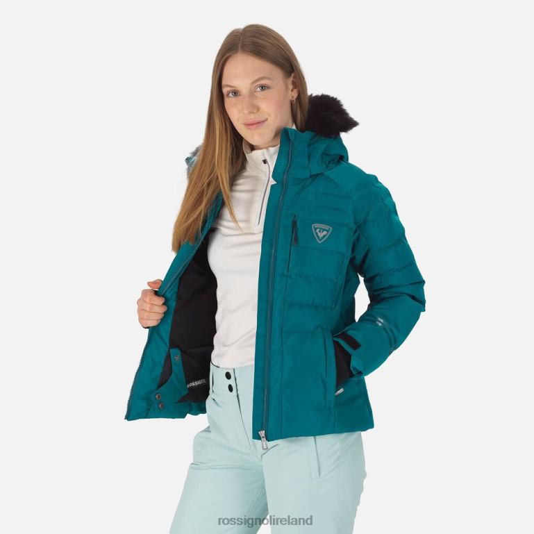 Rossignol Tops Women Rapide Pearly Ski Jacket Dark Emerald 62R6R788
