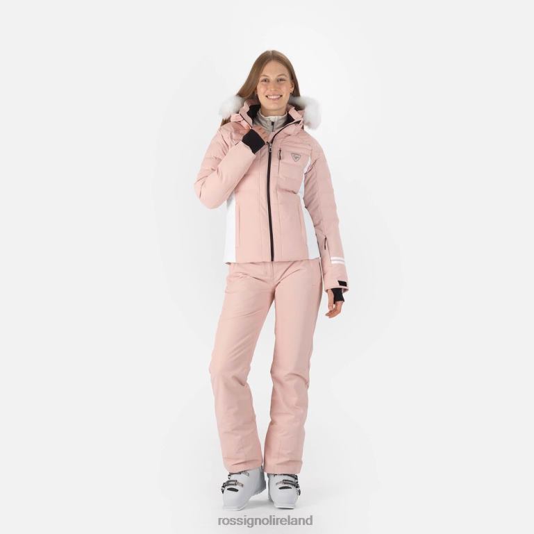 Rossignol Tops Women Rapide Ski Jacket Powderpink 62R6R1113