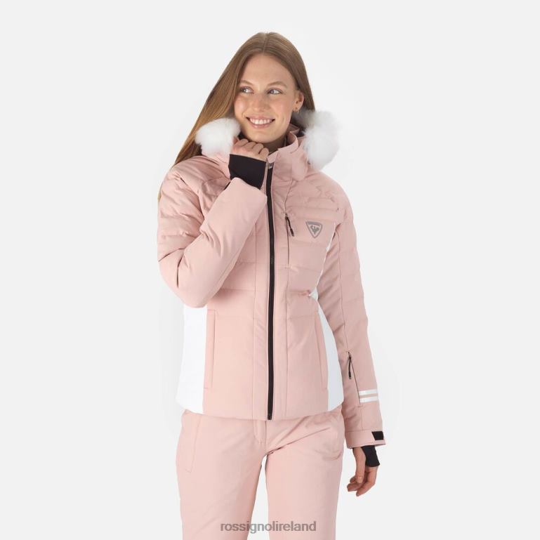 Rossignol Tops Women Rapide Ski Jacket Powderpink 62R6R1113