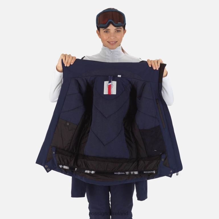 Rossignol Tops Women React Merino Ski Jacket Darknavy 62R6R791