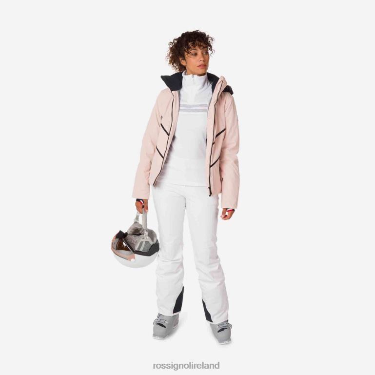 Rossignol Tops Women React Merino Ski Jacket Powderpink 62R6R1081