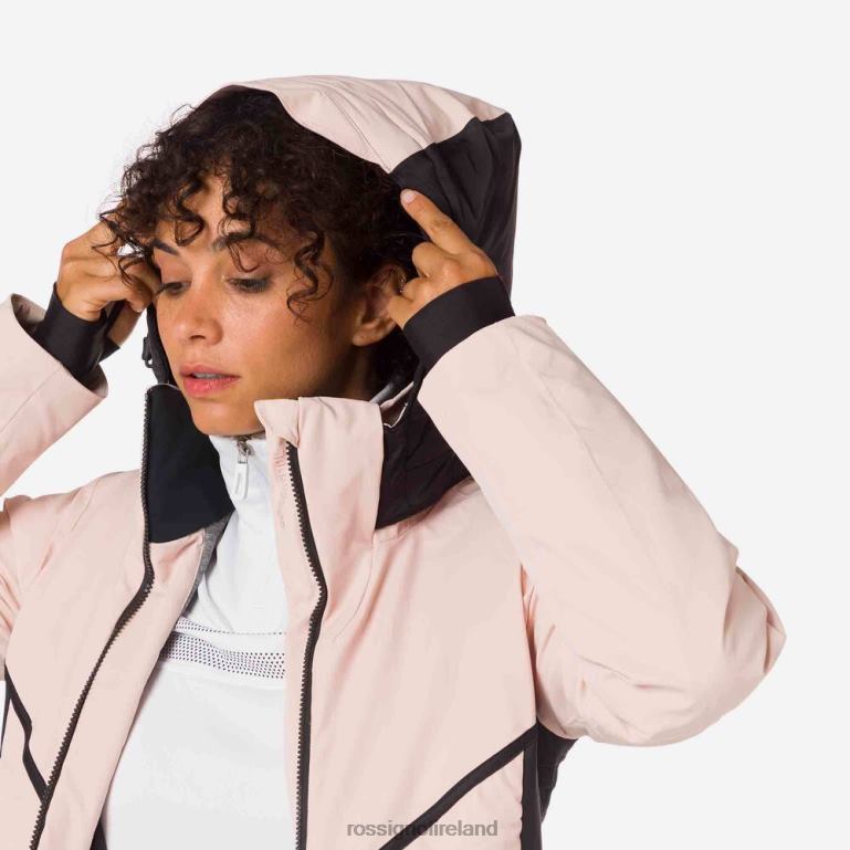 Rossignol Tops Women React Merino Ski Jacket Powderpink 62R6R1081