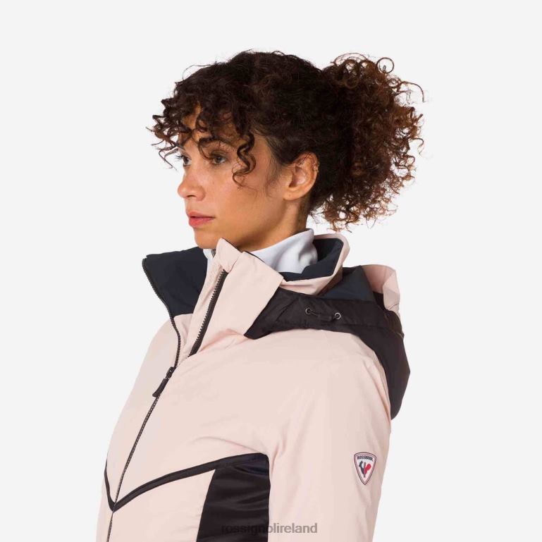 Rossignol Tops Women React Merino Ski Jacket Powderpink 62R6R1081