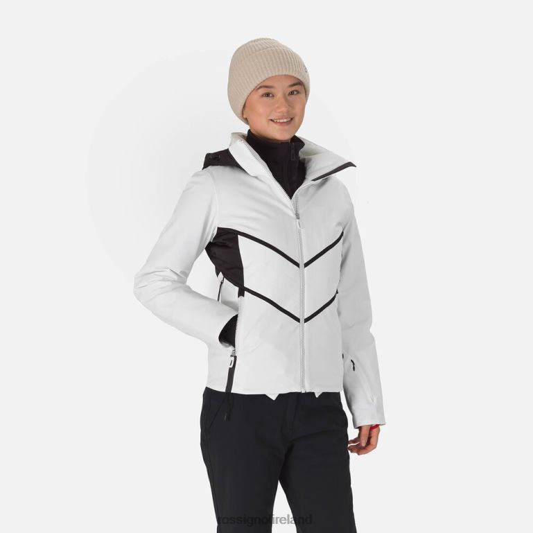Rossignol Tops Women React Merino Ski Jacket White 62R6R1060