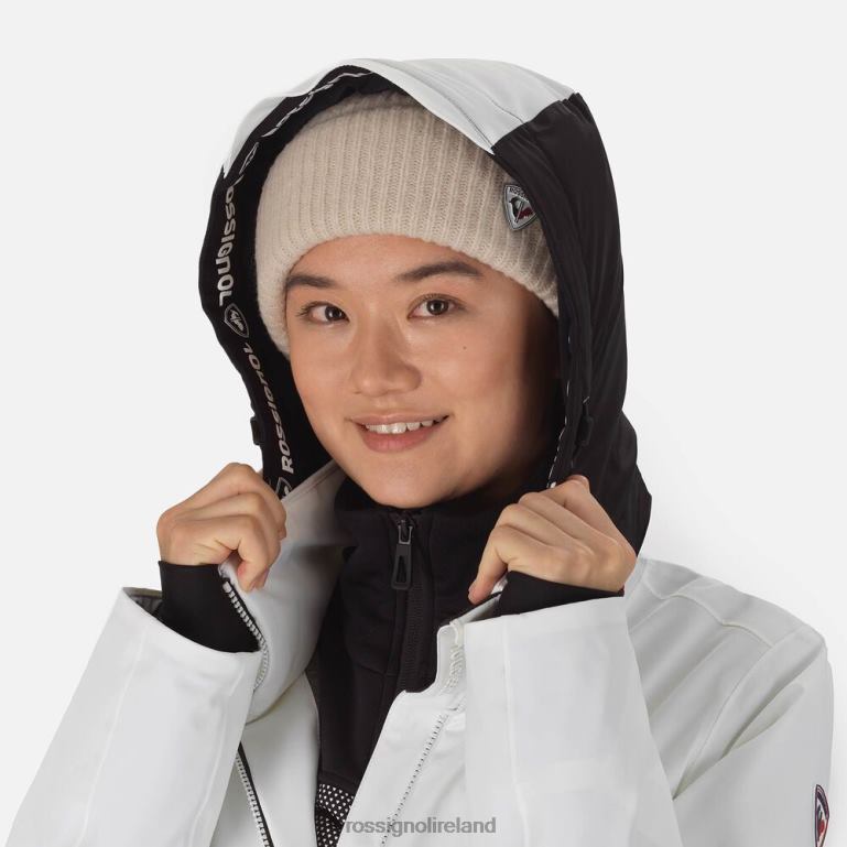 Rossignol Tops Women React Merino Ski Jacket White 62R6R1060