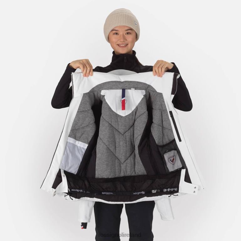 Rossignol Tops Women React Merino Ski Jacket White 62R6R1060