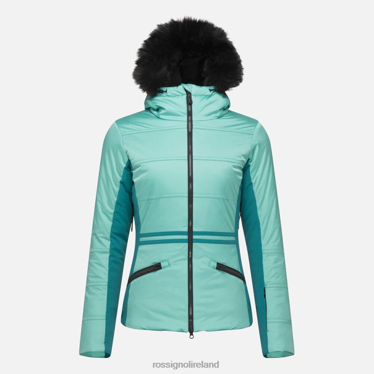 Rossignol Tops Women Roc Ski Jacket Turquoise 62R6R1025