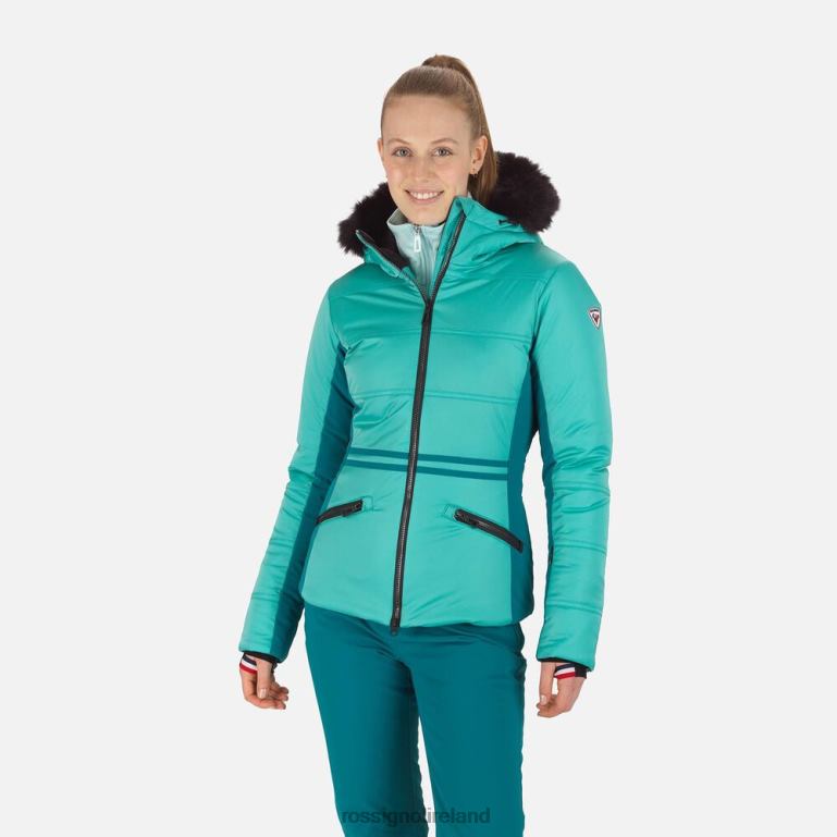 Rossignol Tops Women Roc Ski Jacket Turquoise 62R6R1025
