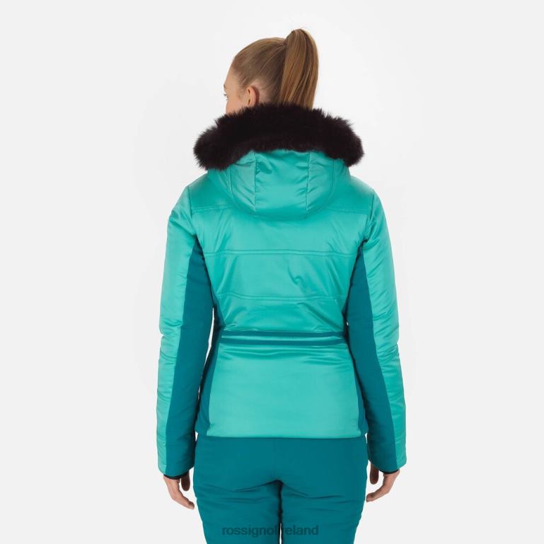 Rossignol Tops Women Roc Ski Jacket Turquoise 62R6R1025
