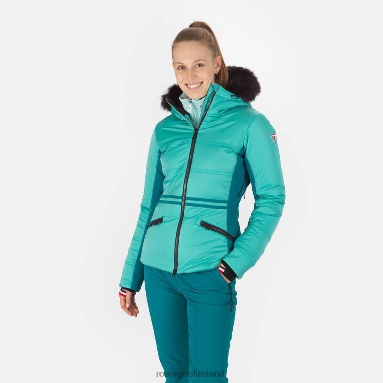 Rossignol Tops Women Roc Ski Jacket Turquoise 62R6R1025