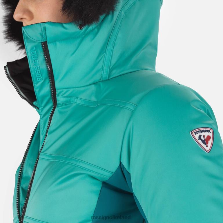 Rossignol Tops Women Roc Ski Jacket Turquoise 62R6R1025