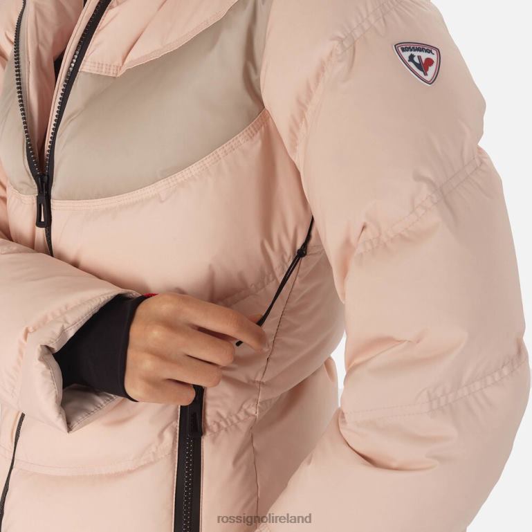 Rossignol Tops Women Signature Down Ski Jacket Powder Pink 62R6R1070
