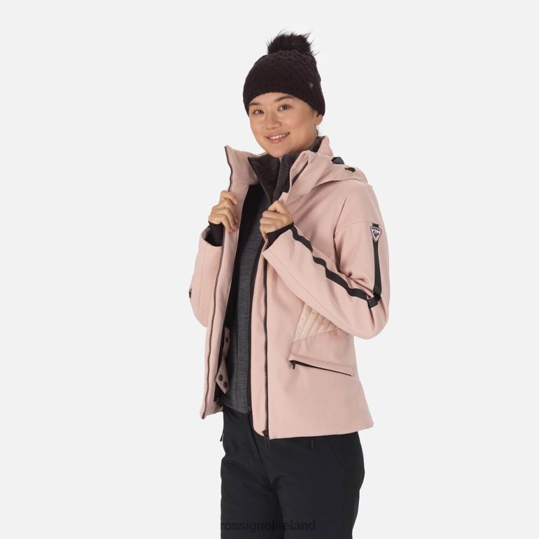 Rossignol Tops Women Softshell Flat Ski Jacket Powder Pink 62R6R799