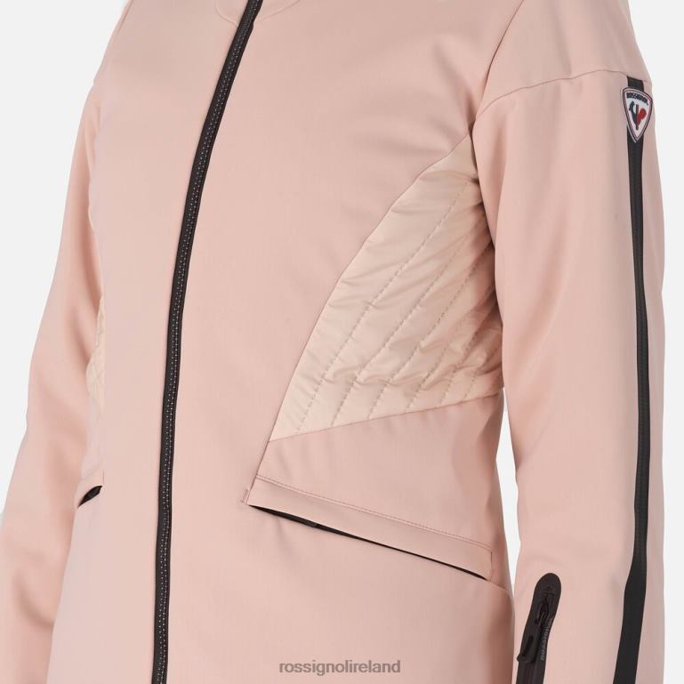 Rossignol Tops Women Softshell Flat Ski Jacket Powder Pink 62R6R799