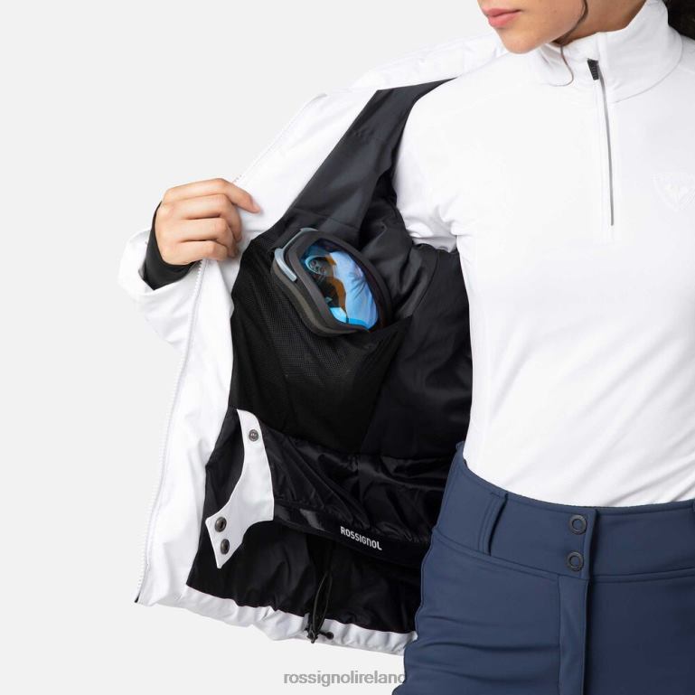 Rossignol Tops Women Staci Ski Jacket White 62R6R1030