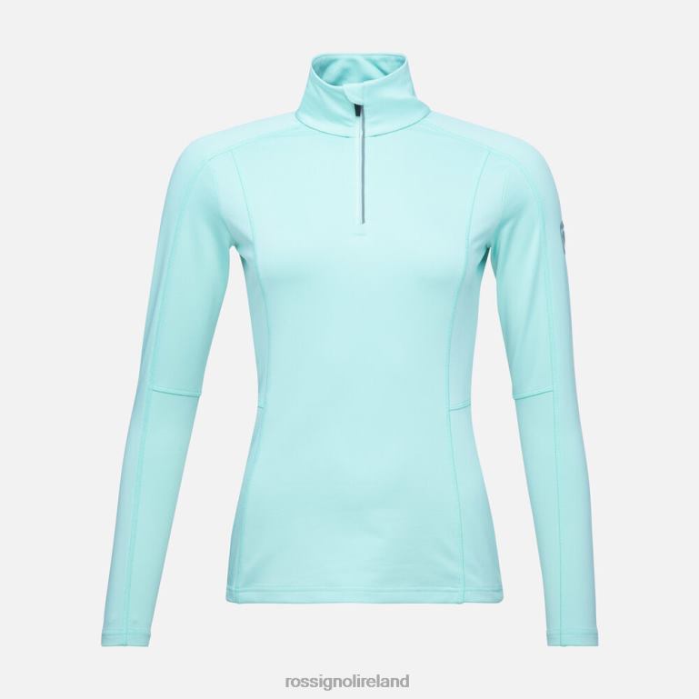 Rossignol Tops Women Classique 1/2 Zip Layer Aqua 62R6R1125